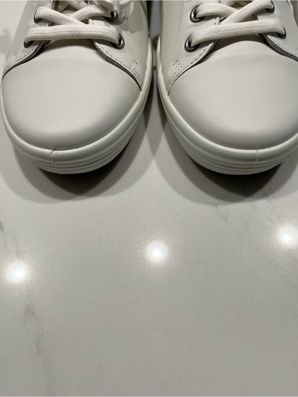 Ecco white leather Soft 7 Sneakers - Picture 6 of 6